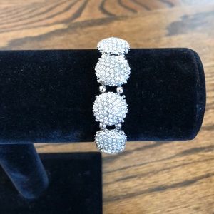 New, WHBM, Silver & Diamond Stretch Fashion Bracelet!